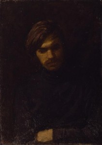 "Портрет сына"  (А.С.Тутунов) 1980 г. Х.М. 69Х52 